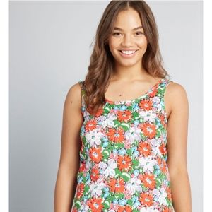 Modcloth Floral Tank Top